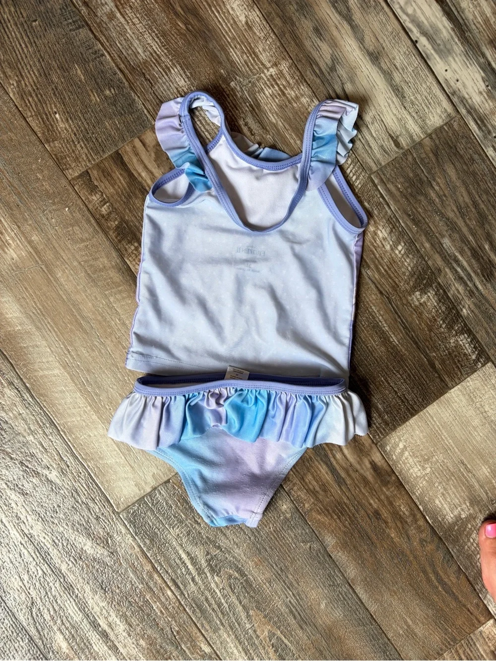 Disney Purple & Blue Ruffle Tankini Set with Frozen Character
